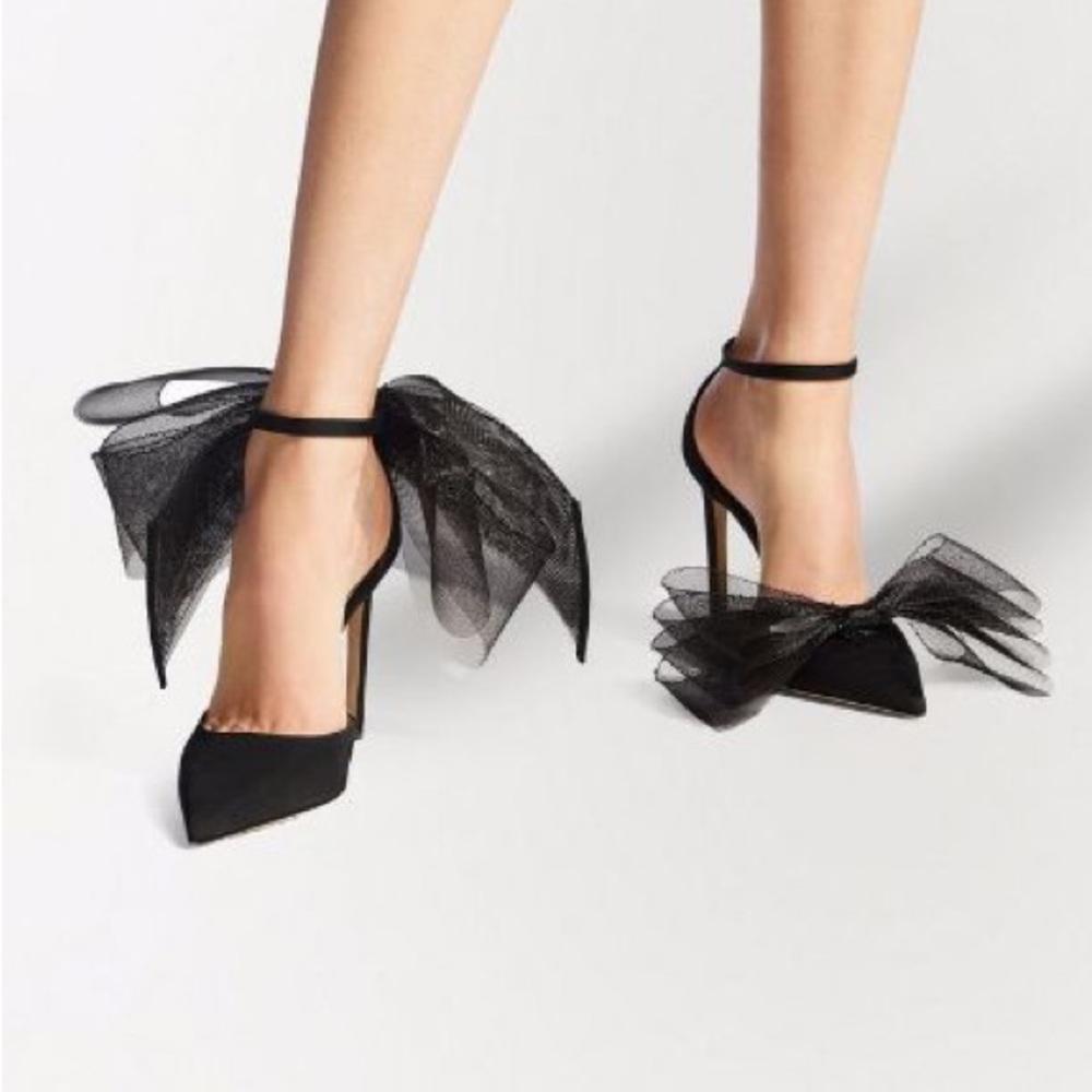 Jimmy Choo Averly Black Heel sz 38.5